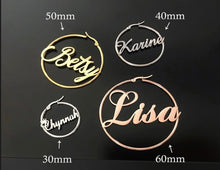 Load image into Gallery viewer, Custom Hoop Earrings