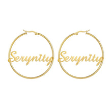 Load image into Gallery viewer, Custom Hoop Earrings