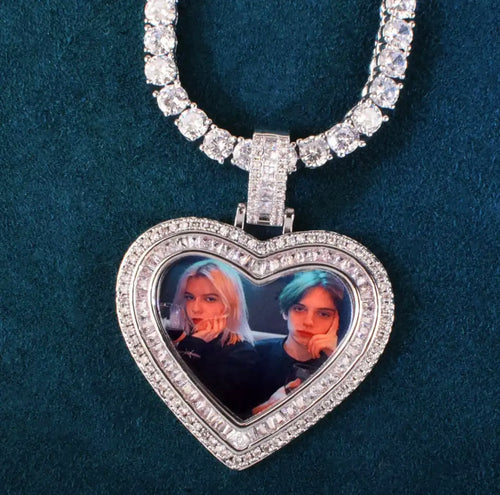 Deluxe Heart Photo Pendant