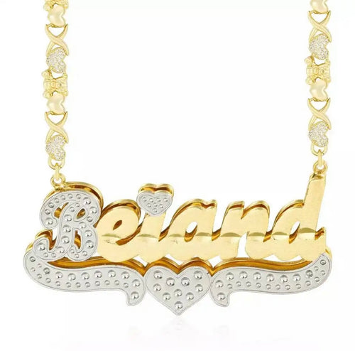 Double Plated Name Necklace