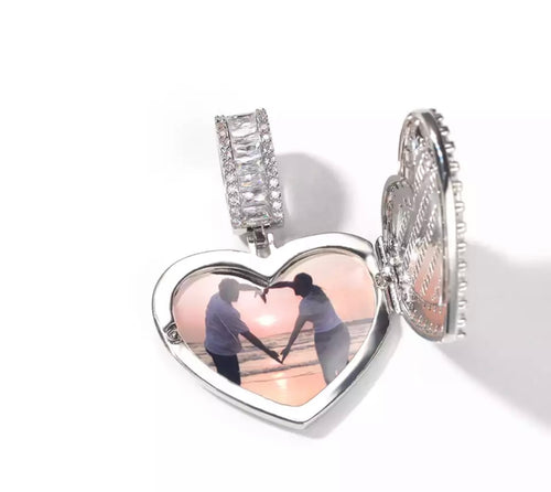 I Love You Photo Pendant